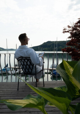 Die SPA-Terrasse der Wellness-Suiten im Hotel Seewirt Mattsee