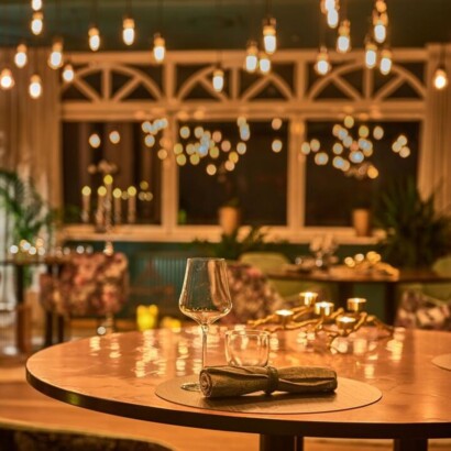 Restaurant bei Kerzenschein 