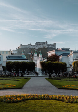 Die Altstadt Salzburgs und die Festung Hohensalzburg