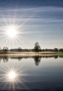 Der Mattsee bei Sonnenschein