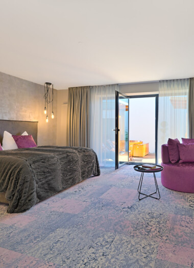 Eines der modernen Zimmer im Hotel Seewirt Mattsee