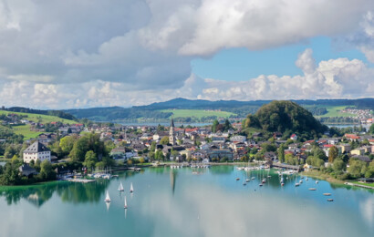 Das Hotel Seewirt Mattsee bei Nacht