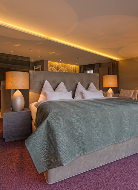 Eines der modernen Zimmer im Hotel Seewirt Mattsee