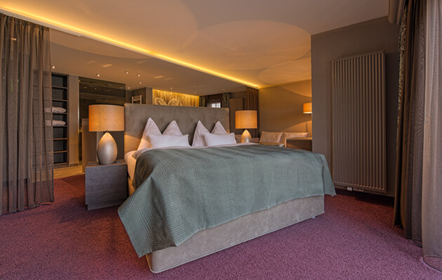 Eines der modernen Zimmer im Hotel Seewirt Mattsee