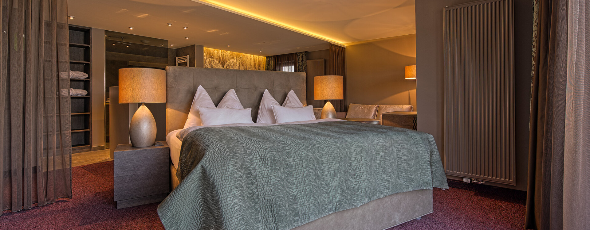 Eines der modernen Zimmer im Hotel Seewirt Mattsee