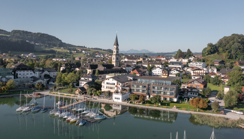 Außenansicht des Hotels Seewirt Mattsee