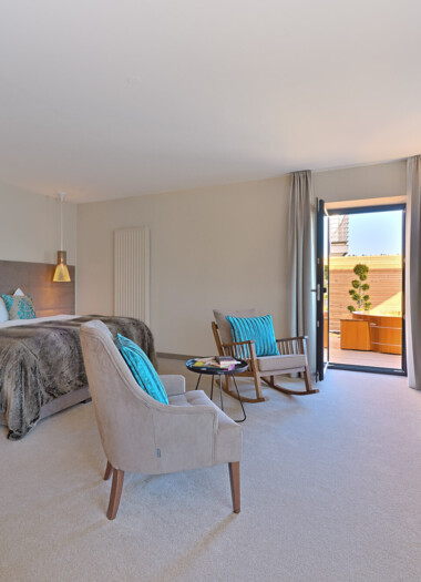 Eines der gemütlichen Zimmer im Hotel Seewirt Mattsee