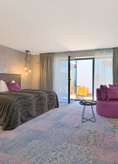 Eines der modernen Zimmer im Hotel Seewirt Mattsee