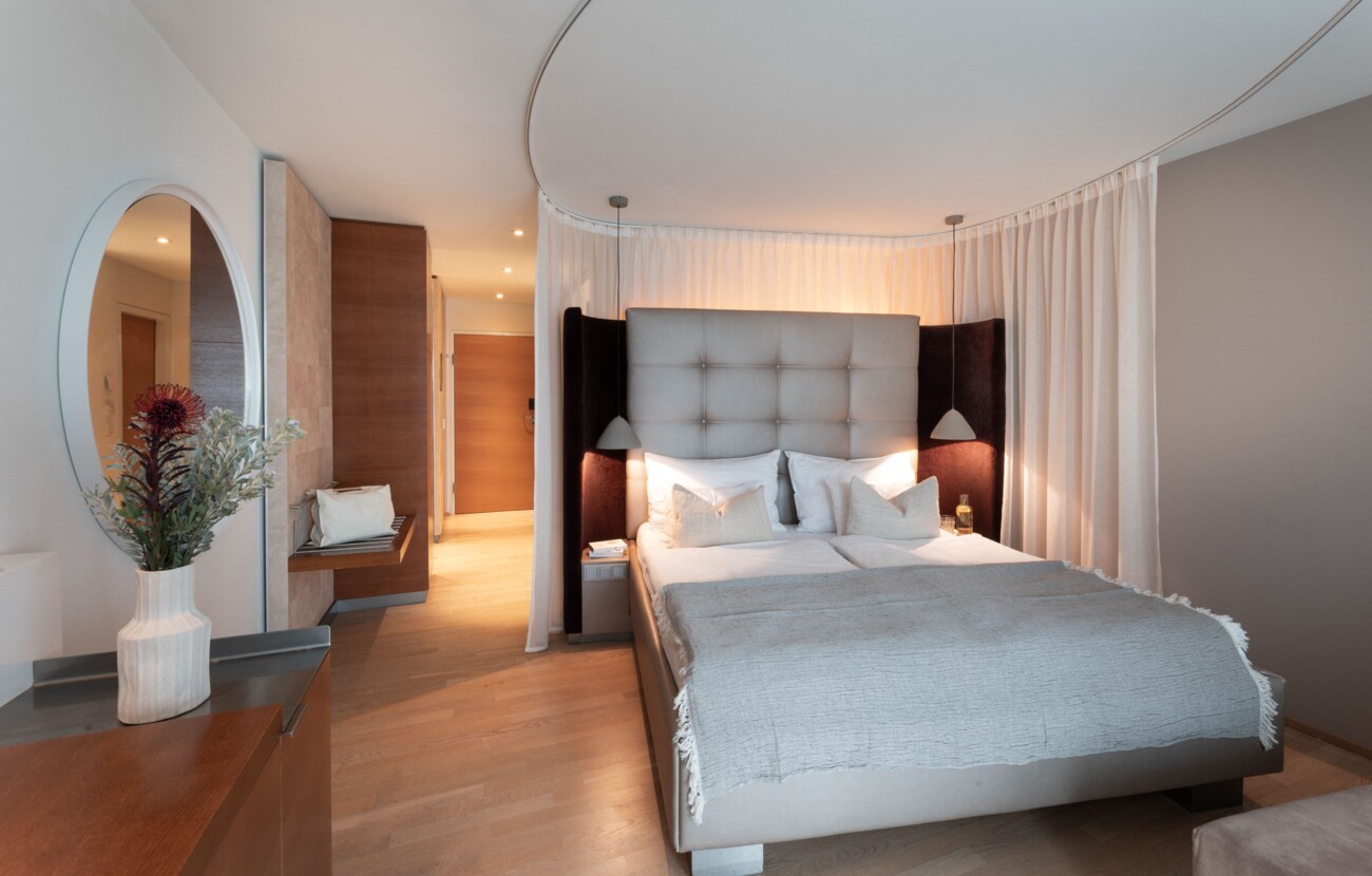 Kuschelzimmer mit Seeblick im kleinen Hotel Seewirt Mattsee