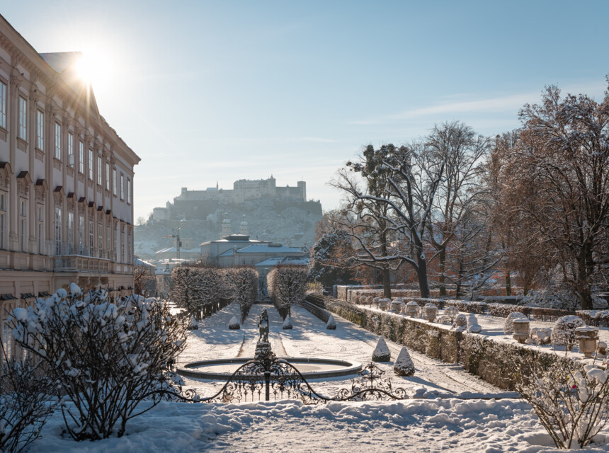 Die Altstadt Salzburgs und die Festung Hohensalzburg